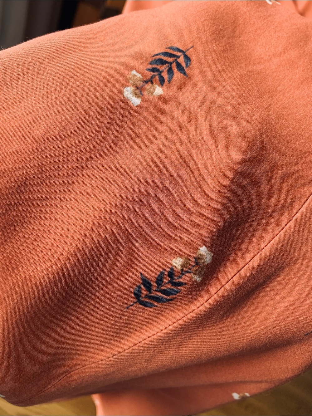 Reitmans Signature Burn Orange Floral Maxi Dress - Picture 8 of 9